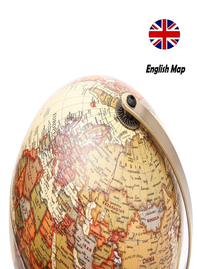 Topglobe Antique Globe Dia 5.5-inch / 14cm- Educational/Geographic - English Map - Image 3